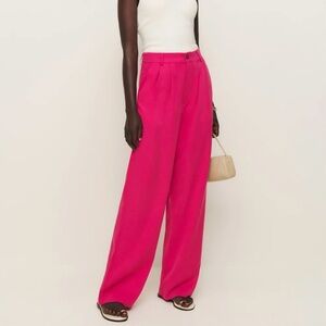 NWT- Reformation Mason Pant Corvette - Magenta - size 8
